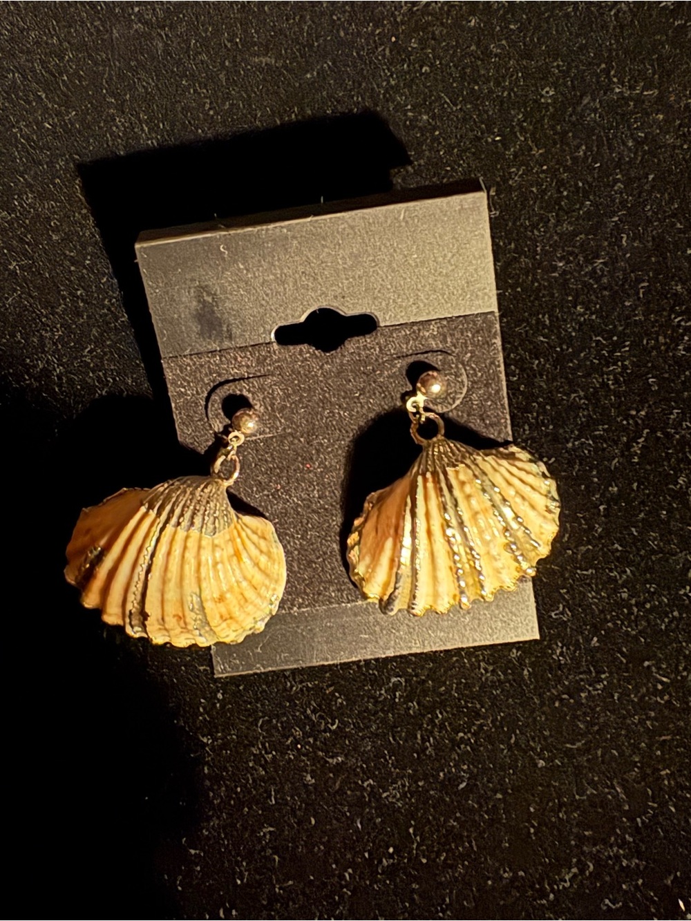 Gold Shell Drop Earrings - Beach-Inspired Women’s Jewelry